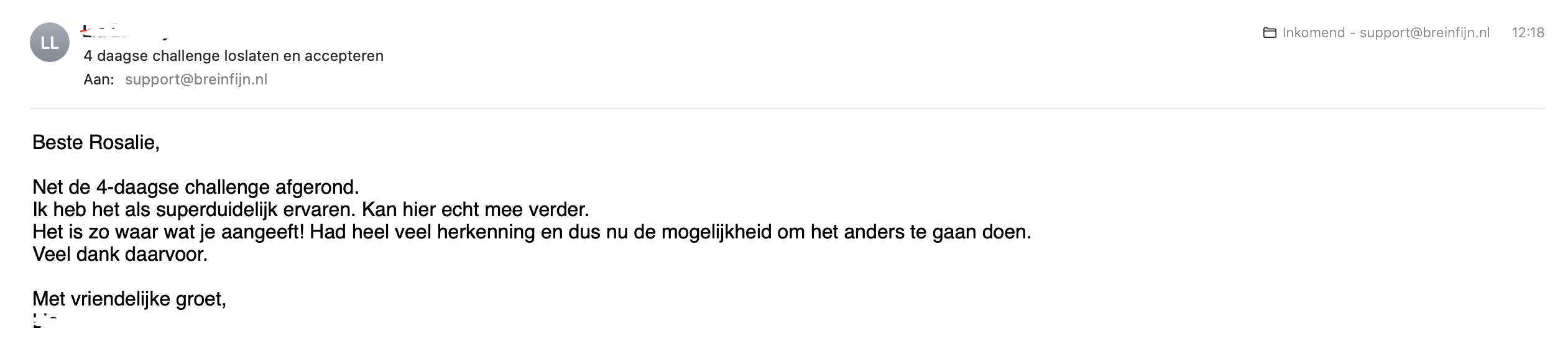 Challenge ervaring