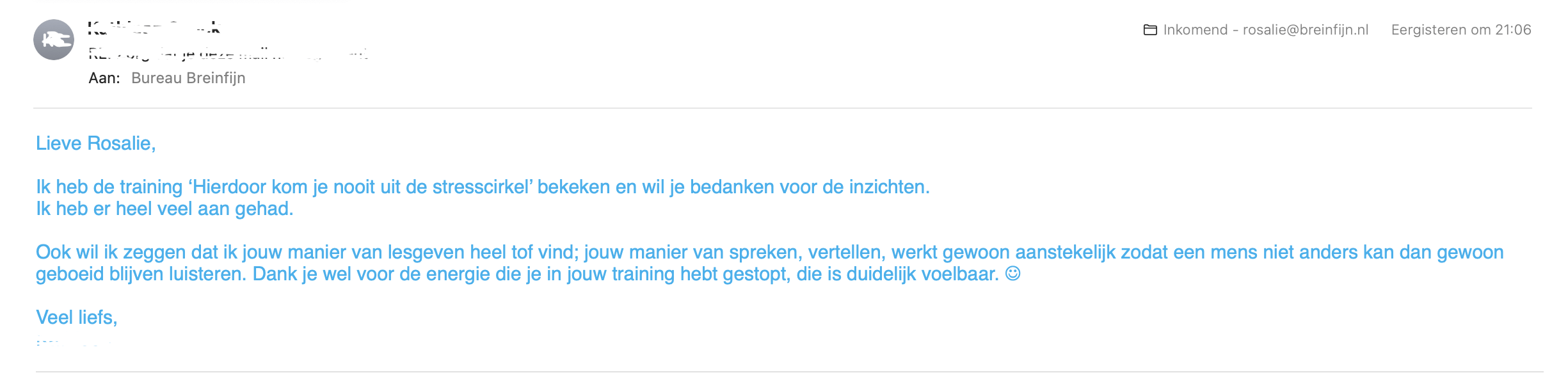 Review training stresscirkel 3